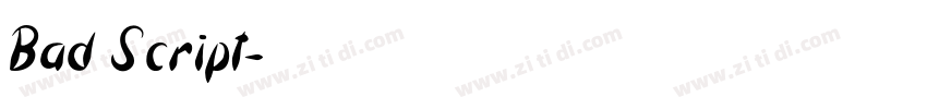 Bad Script字体转换
